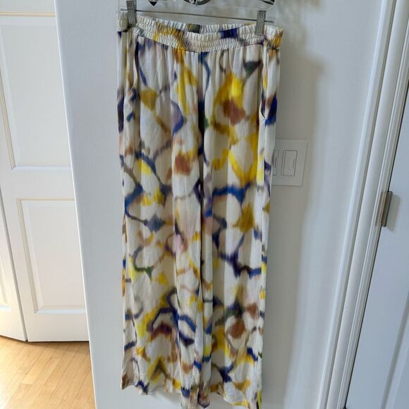 ba&sh FIPAN Printed Palazzo Wide Leg Pants 10 NWOT - Picture 5 of 15